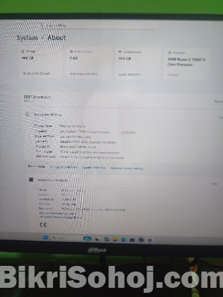 Gaming PC AMD Ryzen 5 7500F 6-Core Processor